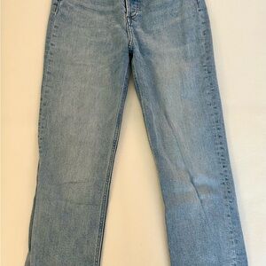 Denim Forum Blue Straight Leg Jeans